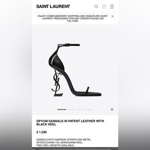 OPYUM SANDALS IN PATENT LEATHER WITH BLACK HEEL